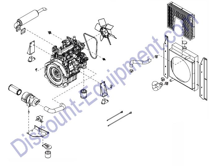 Engine Assembly - Kubota